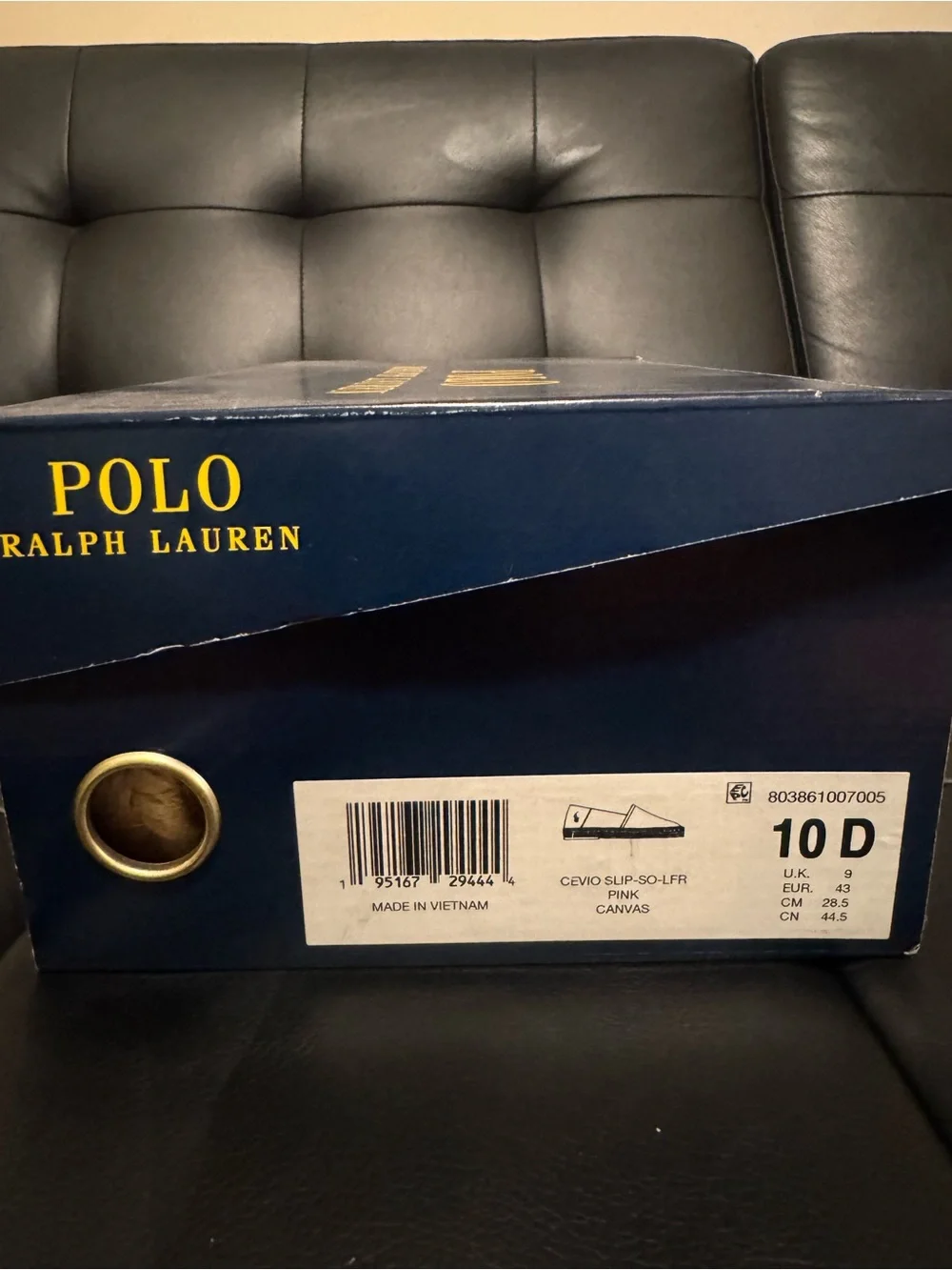 Polo Ralph Lauren Pink Canvas Loafers